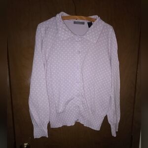 CHRISTOPHER and Banks collared button up sweater size small